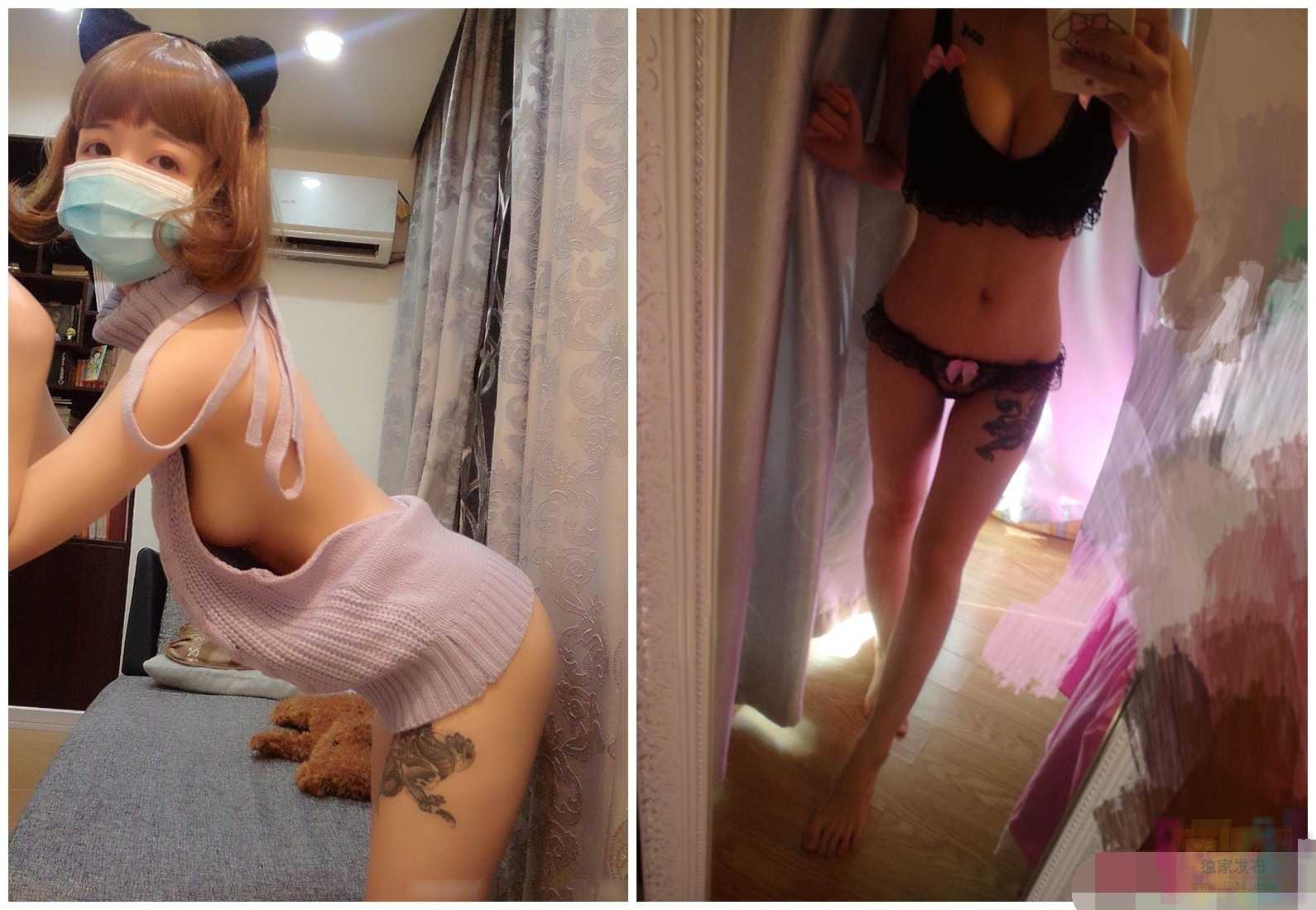 PR社@奶猫酱酱(猫性少女) 露背毛衣+情趣内内图包视频2套合集 1